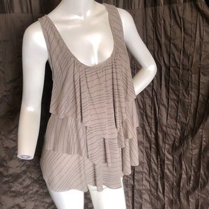 XL Mocha ruffled cami